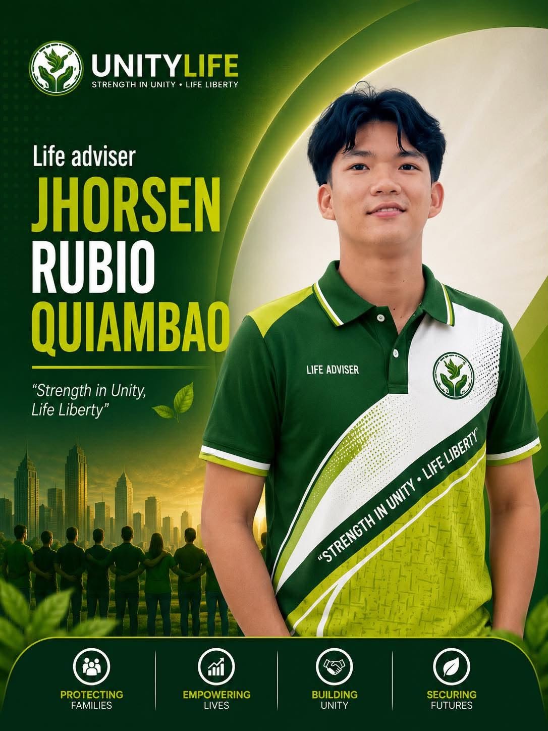 Jhorsen Rubio Quiambao — UnityLife Life Adviser